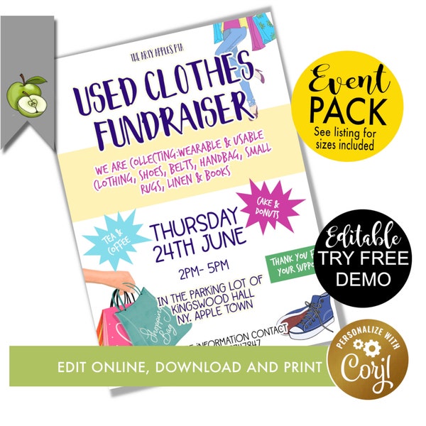 Clothes Swap Flyer Etsy