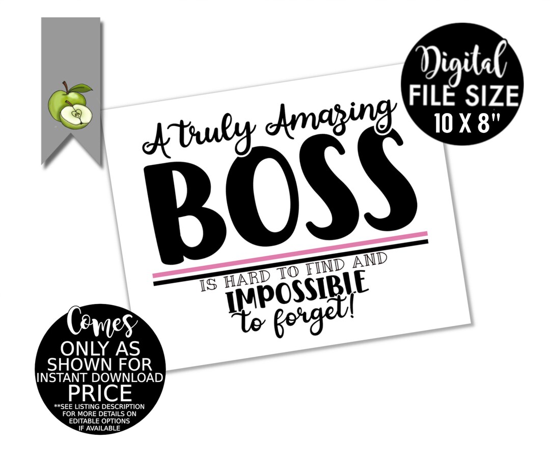 Retirement Gift Male Boss A Truly Amazing Boss is Hard to Etsy Australia