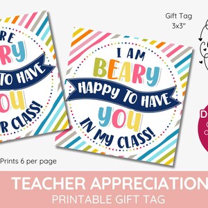 ¡Estamos "muy" felices de tenerte en nuestra clase!, conoce al maestro, etiqueta de canasta de dulces, etiquetas de regalo de recuerdo, recuerdo de clase imprimible DESCARGA INMEDIATA