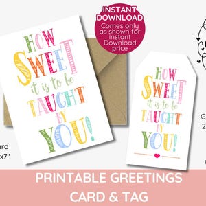 hoe lief het is om door jou te worden onderwezen, Valentijnsdagbedankkaartjes en -kaart, mand, koekje, cake INSTANT DOWNLOAD, eindejaarstag, afdrukbaar,