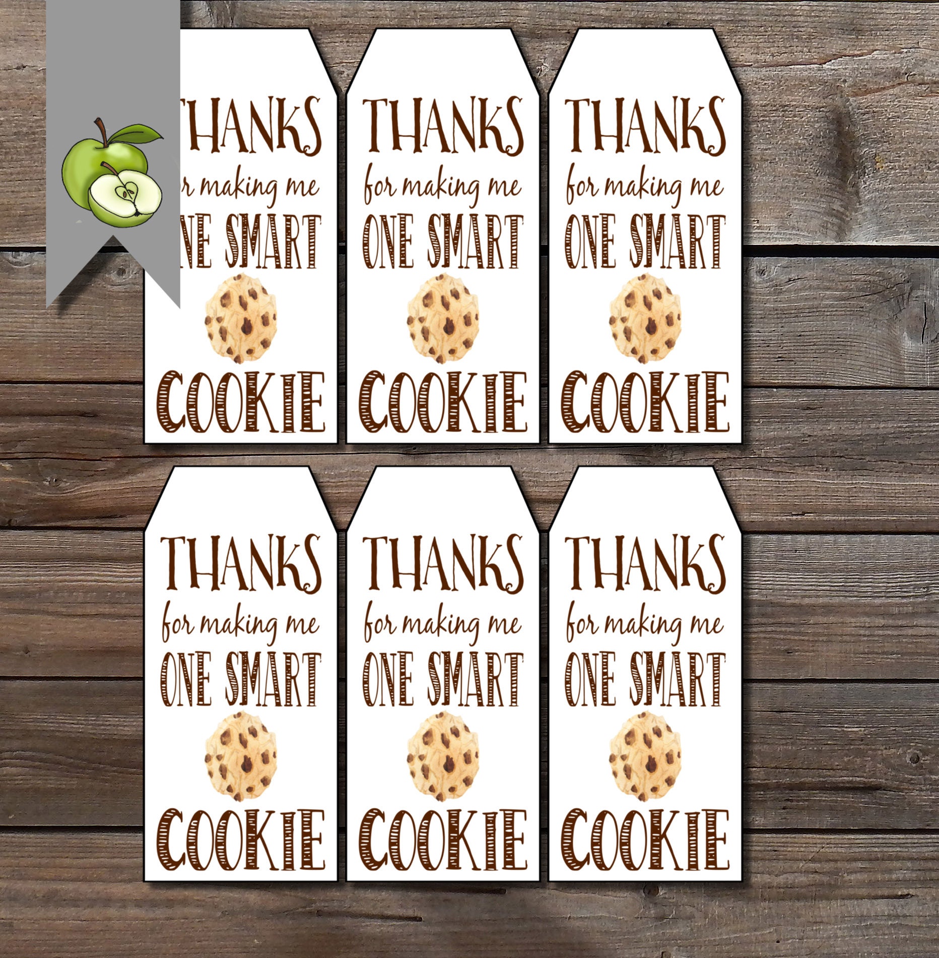 cookie-gift-tags-teacher-gift-end-of-year-tag-one-smart-cookie-teacher-gift-tag-gift-tag