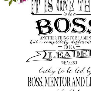 Printable Boss Appreciation Day Gift, Boss Week, Boss Card, Boss, Thank ...
