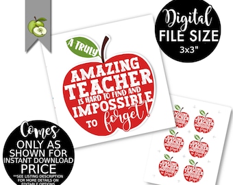 Amazing teacher gift tag, Teacher Appreciation , hard to find, Thank you boss,Printable, students, teacher birthday, INSTANT DOWNLOAD