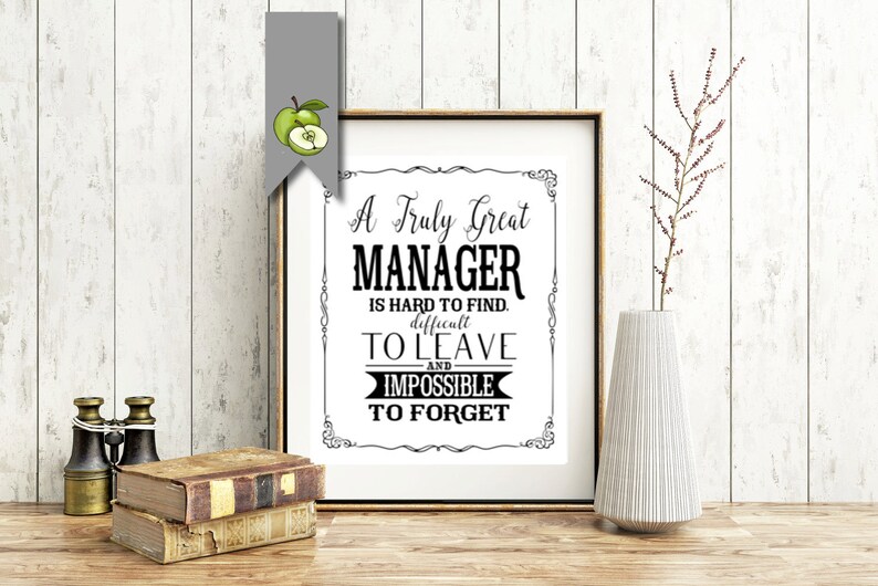 MANAGER Appreciation Day Week Boss Week Manager Card Etsy