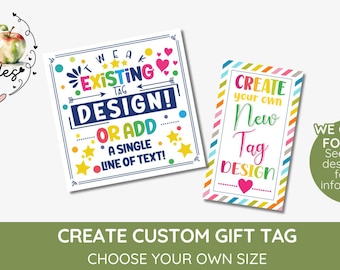 Personalized Gift Tags, Custom Wine Bottle Labels (Digital Printable)