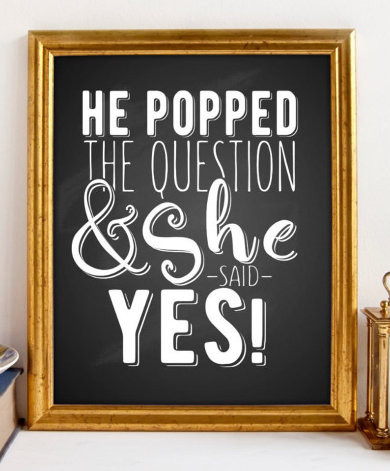 Free Printable He Popped The Question Printable Templates