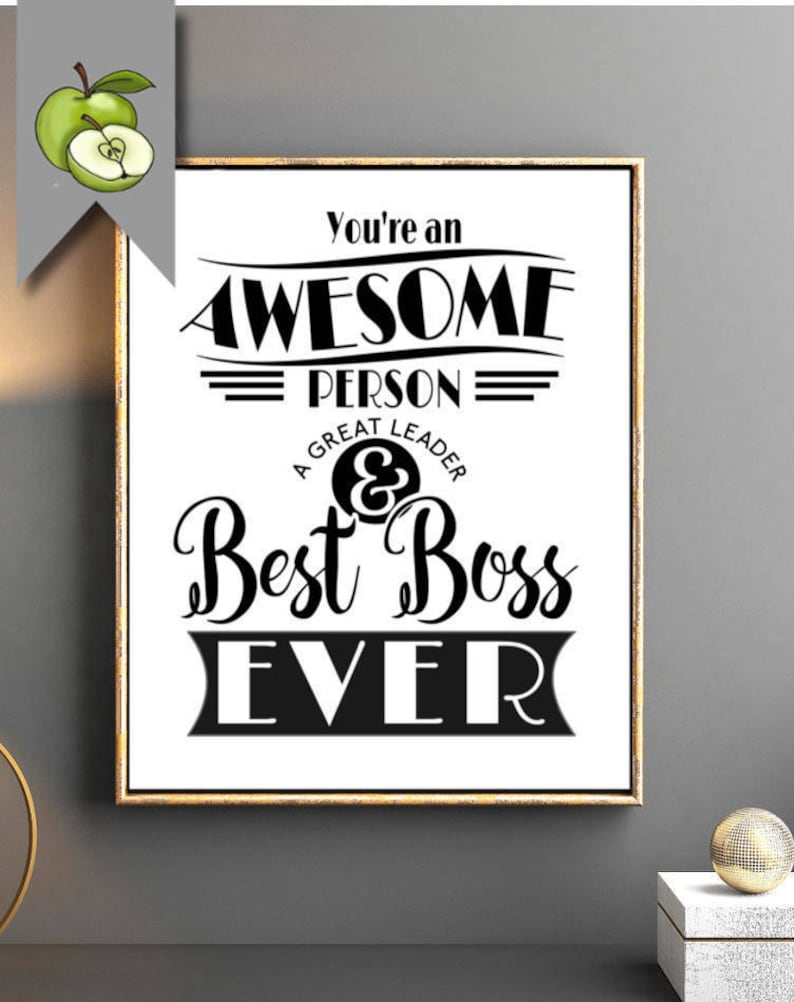 Best Boss Ever Printable Boss Gift Awesome Boss Best Boss - Etsy