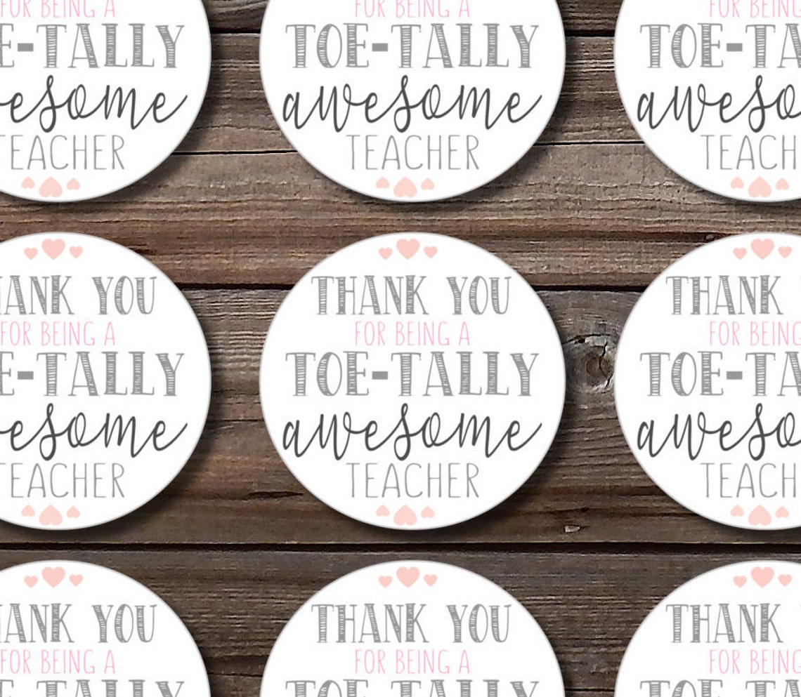 Thank you for being a toe-tally awesome teacher Teacher | Etsy