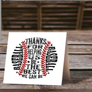 Baseball Team, Coach Appreciation Gift, Printable Coach Gift, Last ...