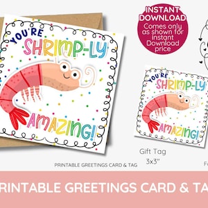 you're Shrimps ly erstaunliche Geschenkanhänger, Meerestiere Jahrgang 2018 Jahrgang Lehrer SATs Prüfung Motivation, Noten, tolle druckbar, Studenten Papiere herunterladen