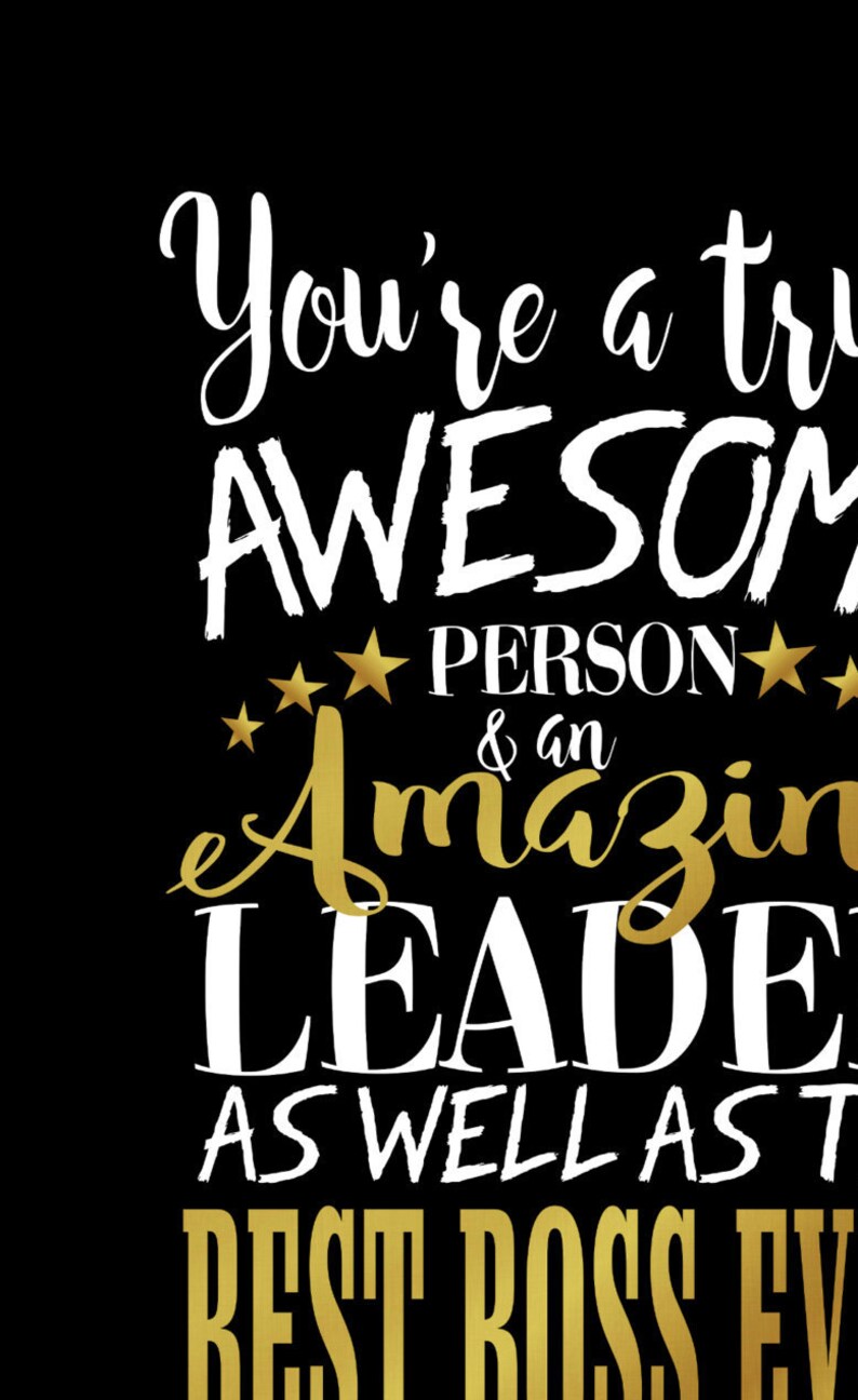 Awesome Boss Appreciation Day Gift Boss's Day Boss Week Etsy UK