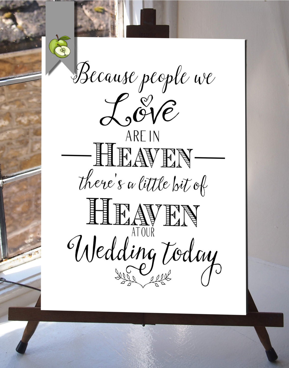 Because People We Love Are in Heaven There's a Little Bit - Etsy Norway