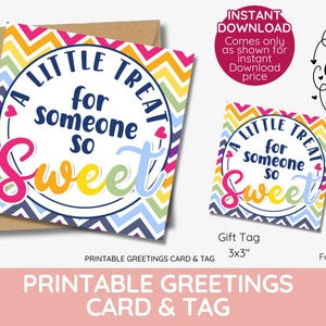 Eine kleine Freude für jemanden so süßes Geschenkanhänger, süßes Bonbon zum Ausdrucken, Schulanfang, Lehrertreffen, Geburtstagsgeschenkanhänger, SOFORTIGER DOWNLOAD
