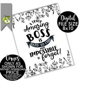 Boss Appreciation Week Gift, A Truly Amazing Boss is Hard to Find and ...