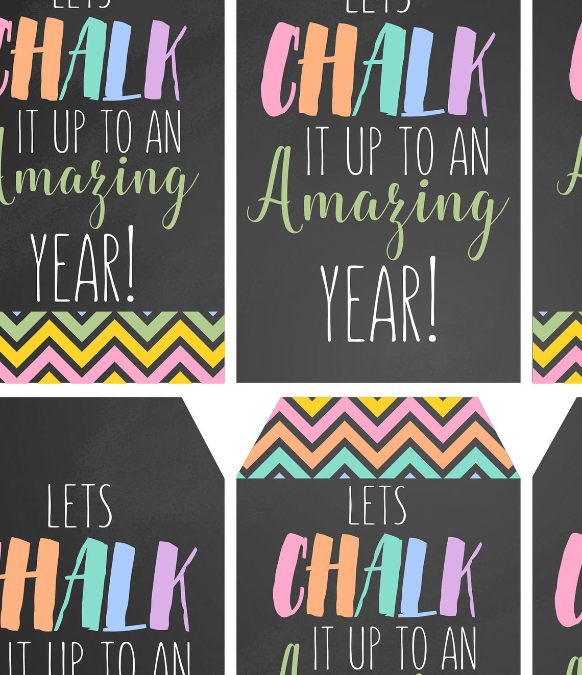 Lets Chalk It up to an Amazing Year Gift Tag End of Year Etsy