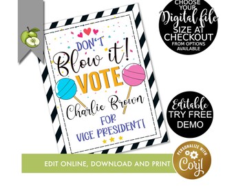 Student Election Etsy