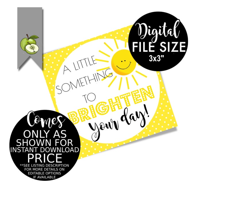 A Little Something To Brighten Your Day Tags Co worker Etsy a-little-something-to-brighten-your-day-tags-co-worker-etsy