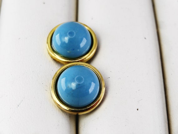 Beautiful pair of vintage turquoise earrings - th… - image 3