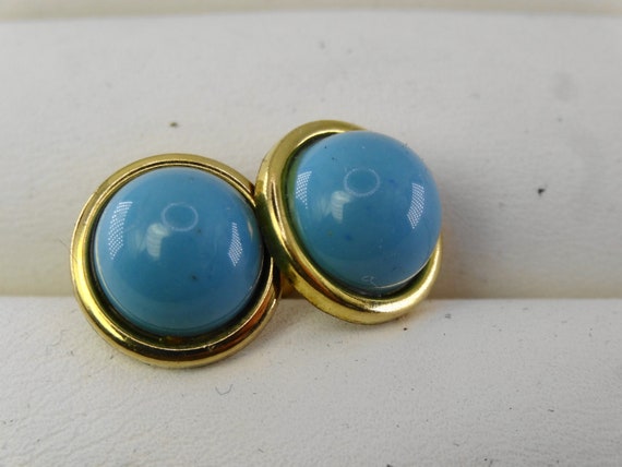 Beautiful pair of vintage turquoise earrings - th… - image 5