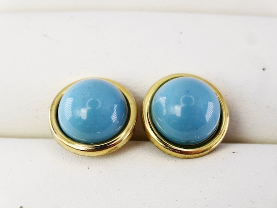 Beautiful pair of vintage turquoise earrings - th… - image 1