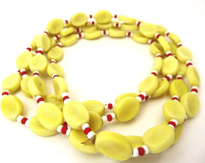 Vintage celluloid guard necklace