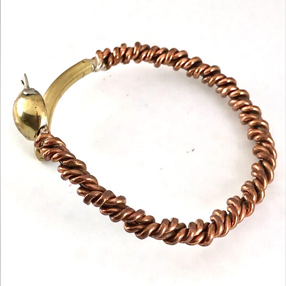 Stunning solid copper snake bangle-The perfect gi… - image 7