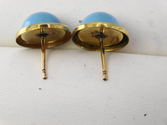 Beautiful pair of vintage turquoise earrings - th… - image 4