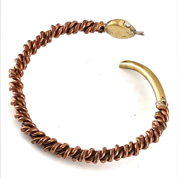 Stunning solid copper snake bangle-The perfect gi… - image 2