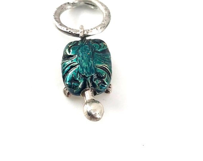 A beautiful amethyst and enamel tortoise drop pendant - the perfect gift