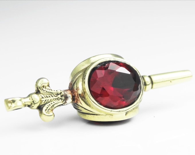 Vintage Fleur De Lis fob seal charm pendant key-Perfect Christmas Gift