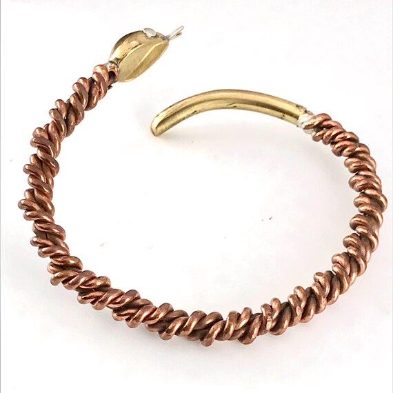 Stunning solid copper snake bangle-The perfect gi… - image 3