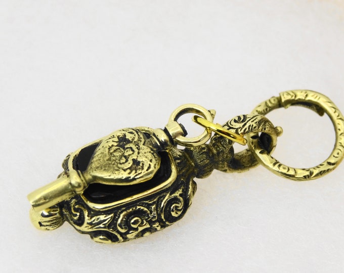 Carnelian Fob, Heart key Set.