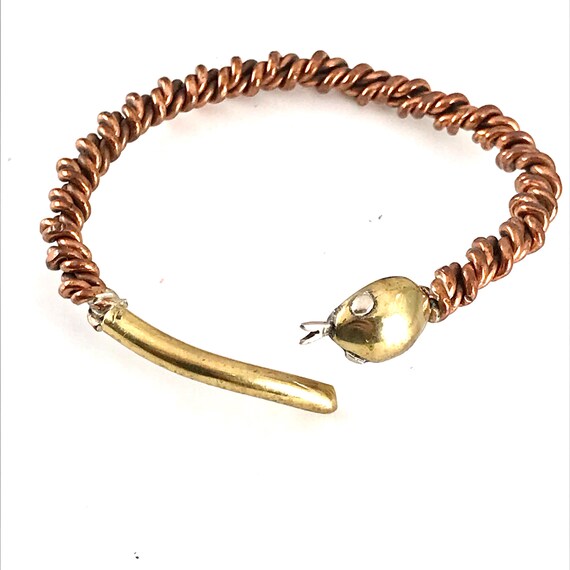 Stunning solid copper snake bangle-The perfect gi… - image 4