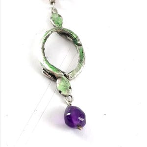 Silver snake pendant