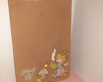 Vintage 80s Herself The Elf RARE Cork Board 1983 American Greetings