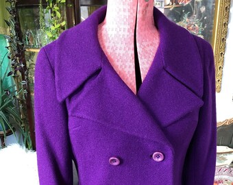 mauve wool coat