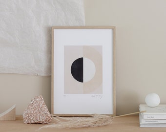 HALF MOON Art Print - Limited edition -  S 21x29,7cm