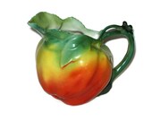 Vintage Royal Bayreuth Apple Creamer Porcelain Serving Dish Cottage Chic Farm House Decor Figural Very Fine Quality Detail Pitcher Bavaria