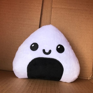 Onigiri Japanese Rice Ball Plush Stuffed Animal-- 2 variations