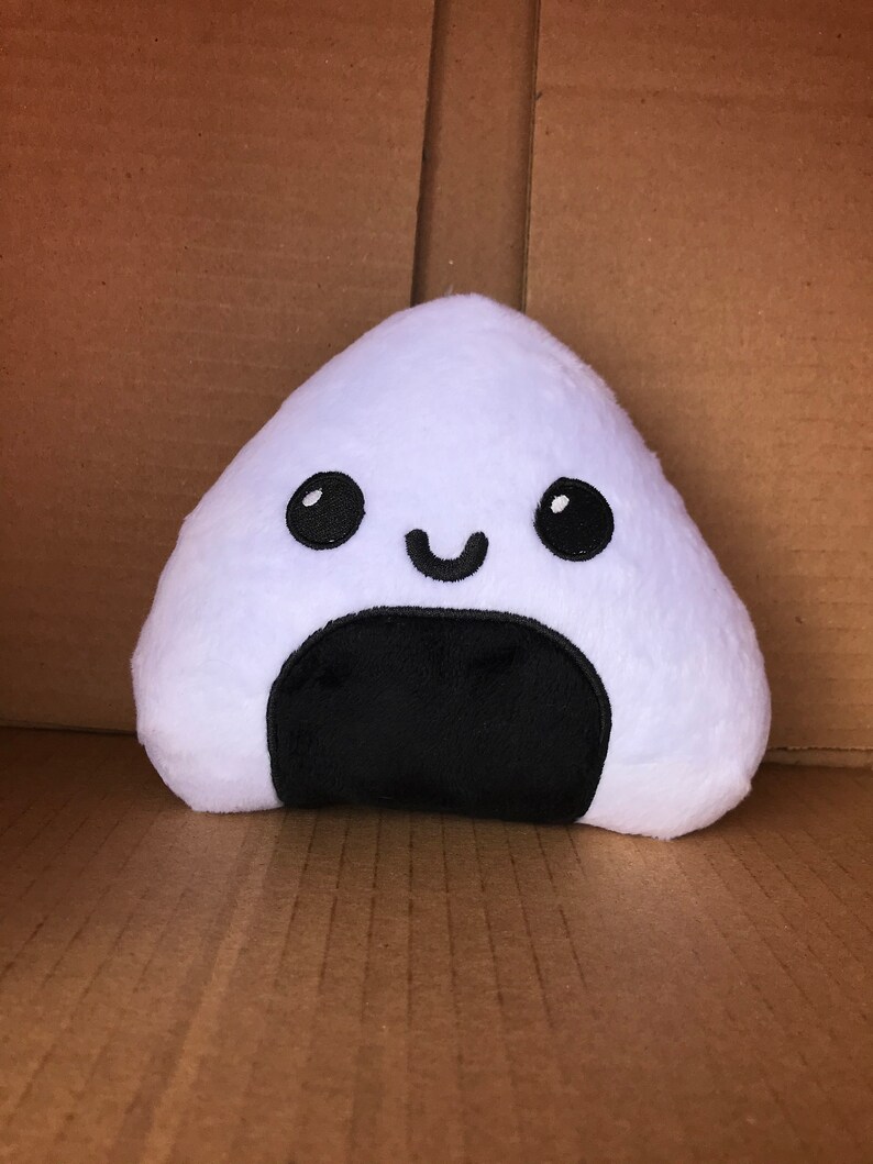 Onigiri Japanese Rice Ball Plush Stuffed Animal 2 Variations Etsy