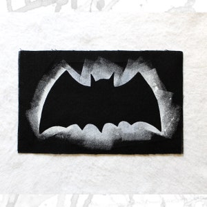 Backpatch THE BATCAVE Silhouette, 25 cm x 15 cm image 2