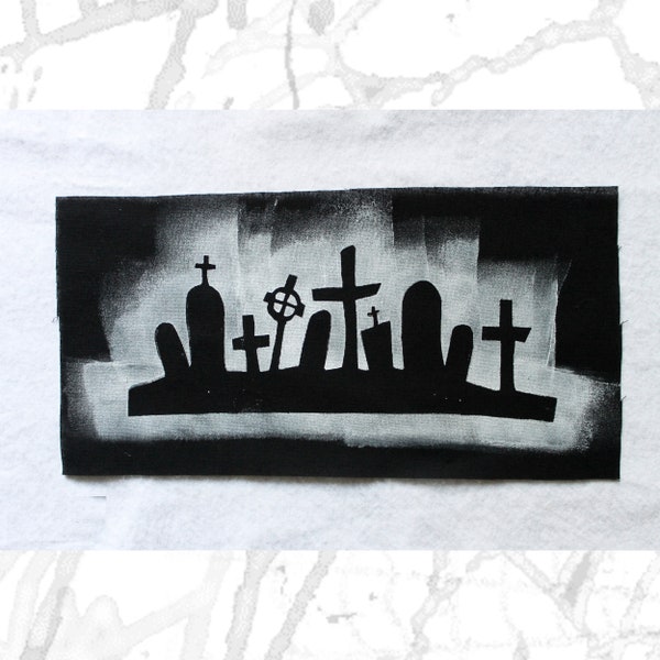 Backpatch FRIEDHOF, 27 cm x 14 cm