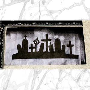 Backpatch FRIEDHOF, 27 cm x 14 cm Bild 4