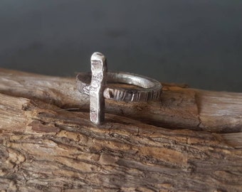 OUTLANDER / Engagement Ring /Claire and Jamie Ring / Rustic /Primitive  /Handmade / Sterling Silver/History Ring/Time Ago /Primitive Jewelry