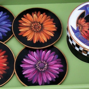 Gerber Daisy Coaster Set Pattern Packet