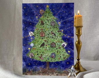 Paper Advent Calendar - A4 - Recycled Cardstock