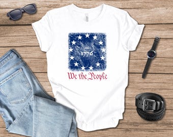 We the People Stars T-shirt gift for dad, Memorial Day, Fourth of July, Independence Day gift