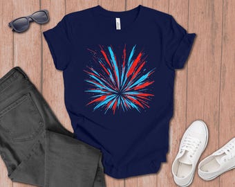 Exploding Fireworks T-Shirt gift for dad, Memorial Day, Fourth of July gift