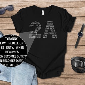 2A Second Amendment Duty TShirt for Supporters of the 2nd Amendment, Defend the Second
