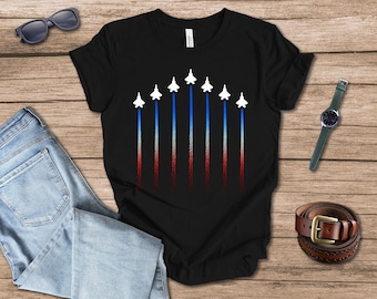 Patriotic Planes T-shirt gift for dad, Memorial Day, Fourth of July, Independence Day gift
